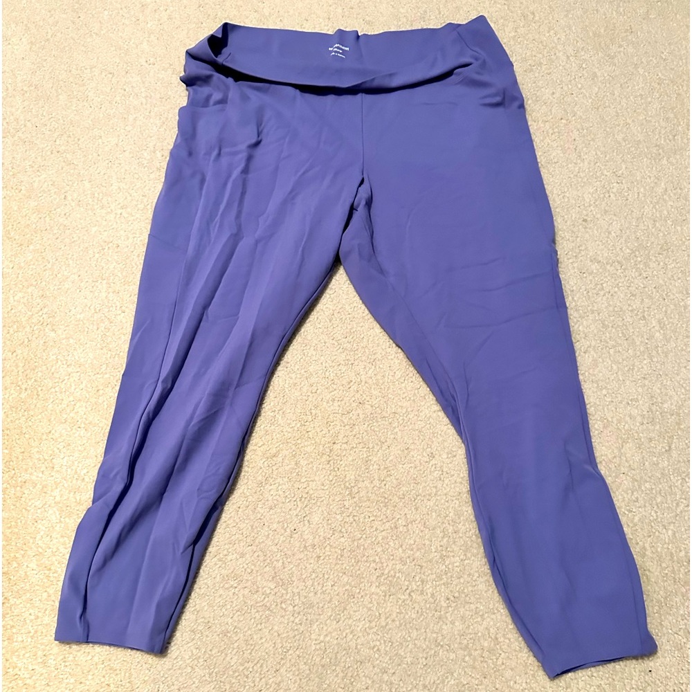 LIKE NEW! REI Take Your Time 7/8 Leggings, Lavender, XXL